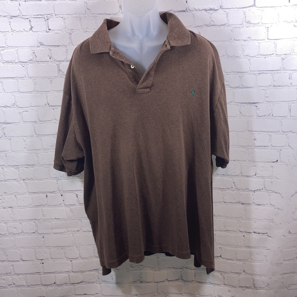 Polo By Ralph Lauren Men’s Vintage Polo Shirt Light Brown Sz 3XB